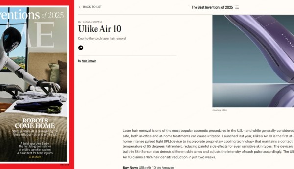 Ulike Pro10入选《时代》年度发明：中国科技出海的里程碑时刻